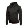 Ladies Classic Full Zip Hooded Sweatshirt Black