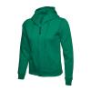 Ladies Classic Full Zip Hooded Sweatshirt Kelly Green