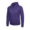 Ladies Classic Full Zip Hooded Sweatshirt Purple