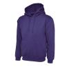 Ladies Deluxe Hooded Sweatshirt Purple