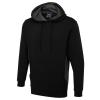 Two Tone Hooded Sweatshirt Black/Charcoal
