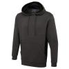 Two Tone Hooded Sweatshirt Charcoal/Black