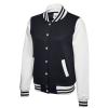 Ladies Varsity Jacket Navy/White