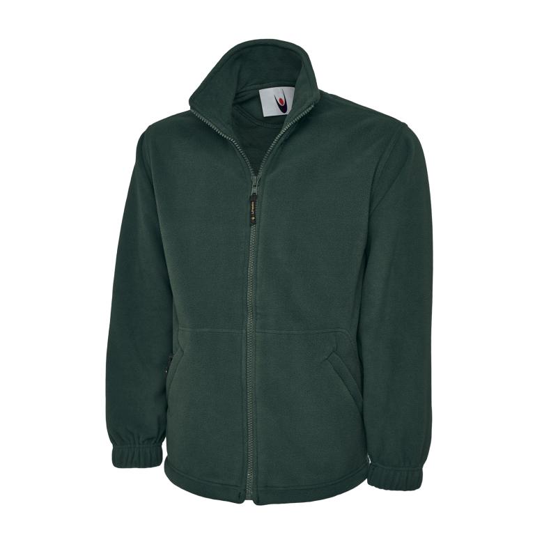 Premium Full Zip Micro Fleece Jacket Bottle Green