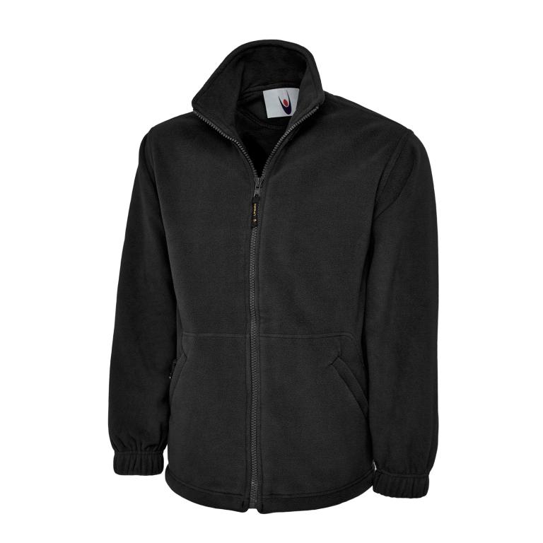 Premium Full Zip Micro Fleece Jacket Black