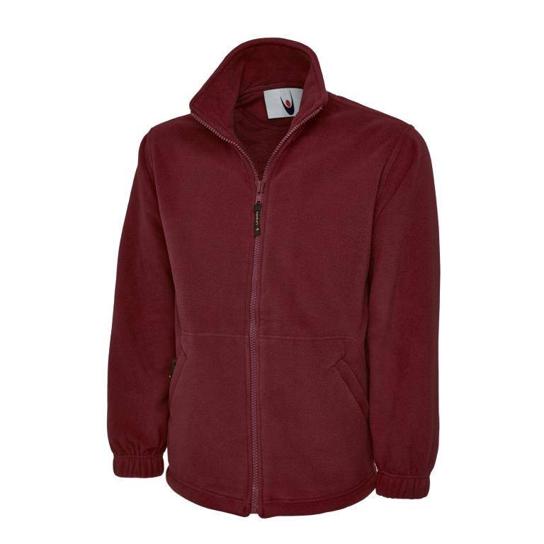 Premium Full Zip Micro Fleece Jacket Maroon