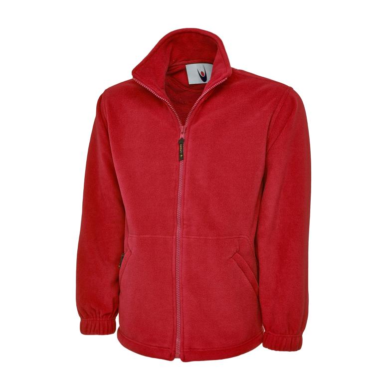 Premium Full Zip Micro Fleece Jacket Red