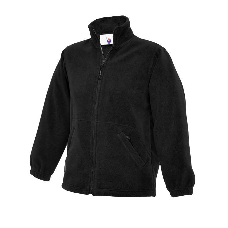 Childrens Full Zip Micro Fleece Jacket  Black