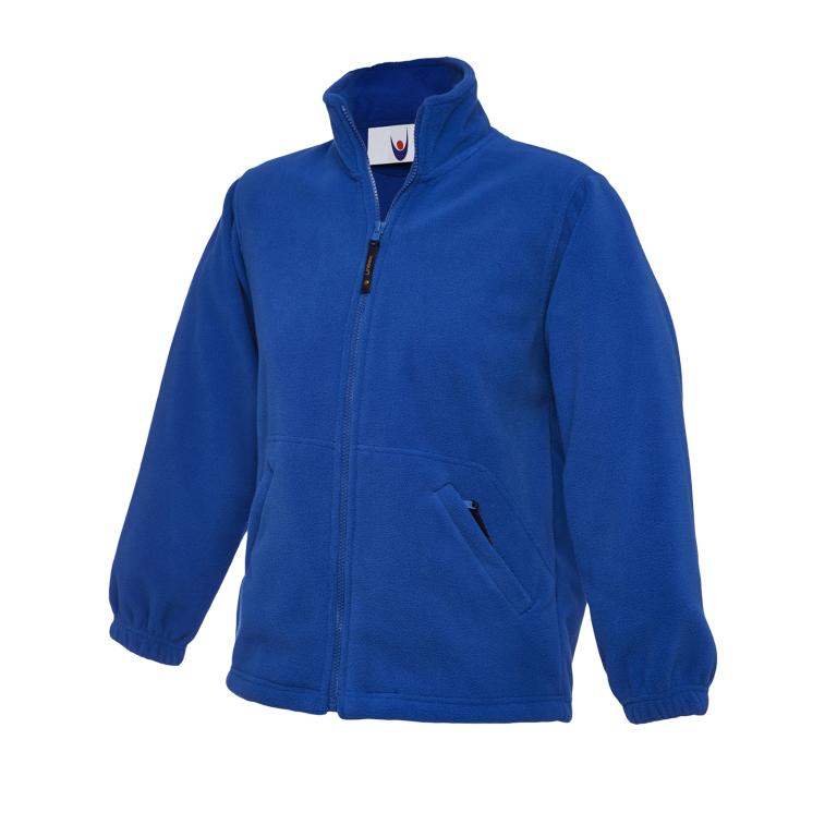 Childrens Full Zip Micro Fleece Jacket  Royal