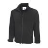 Premium Full Zip Soft Shell Jacket Black