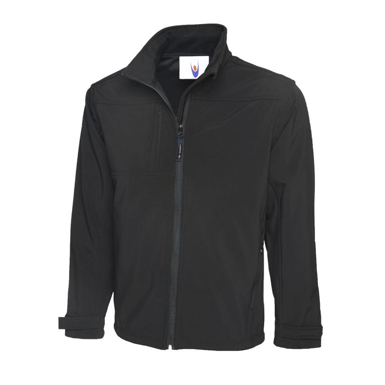 Premium Full Zip Soft Shell Jacket Black