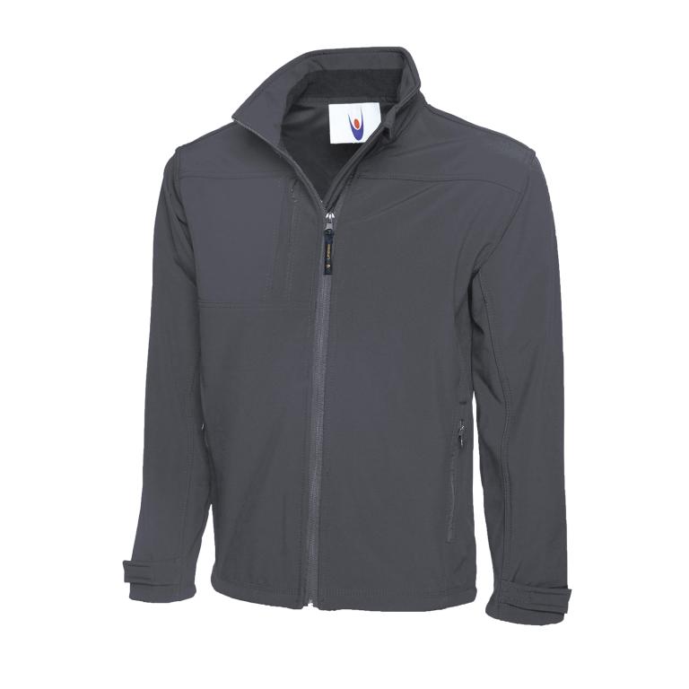 Premium Full Zip Soft Shell Jacket Light Grey