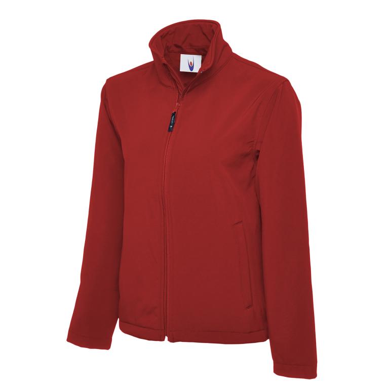 Classic Full Zip Soft Shell Jacket Red