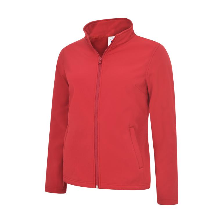 Ladies Classic Full Zip Soft Shell Jacket Red