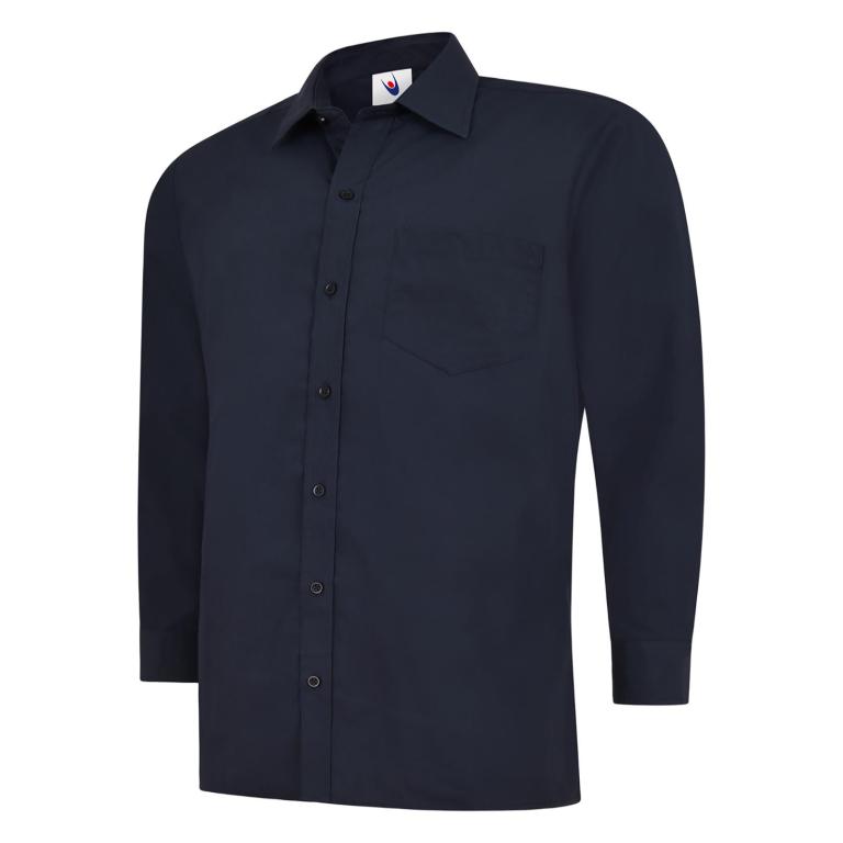 Mens Poplin Full Sleeve Shirt Navy