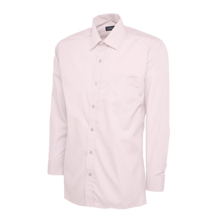 Mens Poplin Full Sleeve Shirt Pink