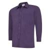 Mens Poplin Full Sleeve Shirt Purple