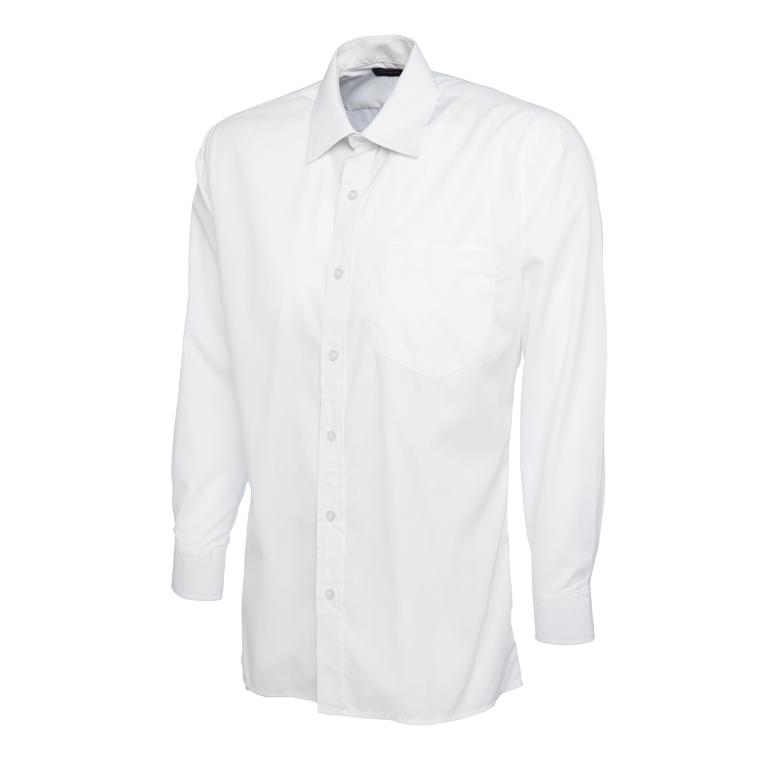Mens Poplin Full Sleeve Shirt White
