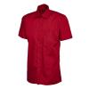Mens Poplin Half Sleeve Shirt Red