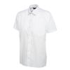 Mens Poplin Half Sleeve Shirt White
