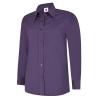 Ladies Poplin Full Sleeve Shirt Purple