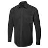 Men's Long Sleeve Poplin Shirt Black