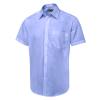 Men's Short Sleeve Poplin Shirt Mid Blue