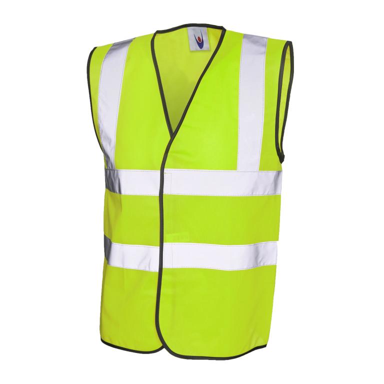 Sleeveless Safety Waist Coat Yellow