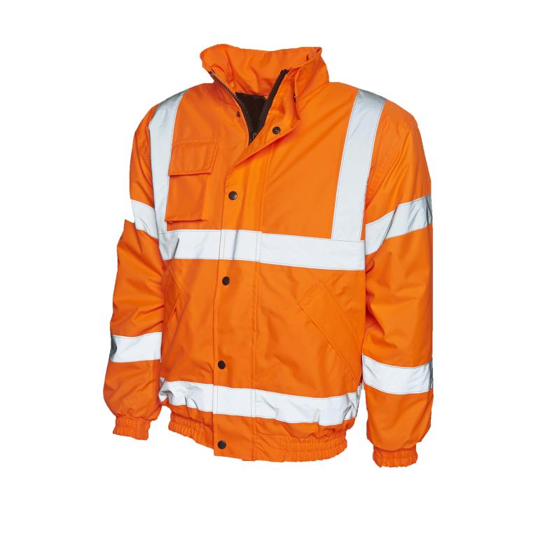 High Visibility Bomber Jacket Orange