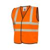 Childrens Hi-Viz Waist Coat  Orange