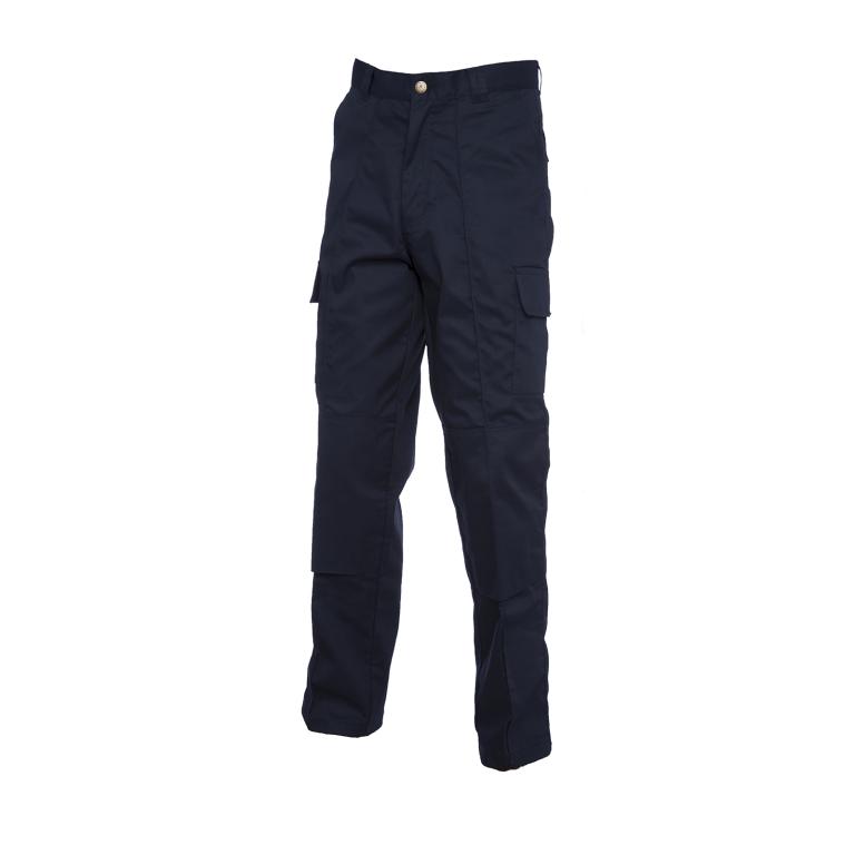 Cargo Trouser with Knee Pad Pockets Long Navy