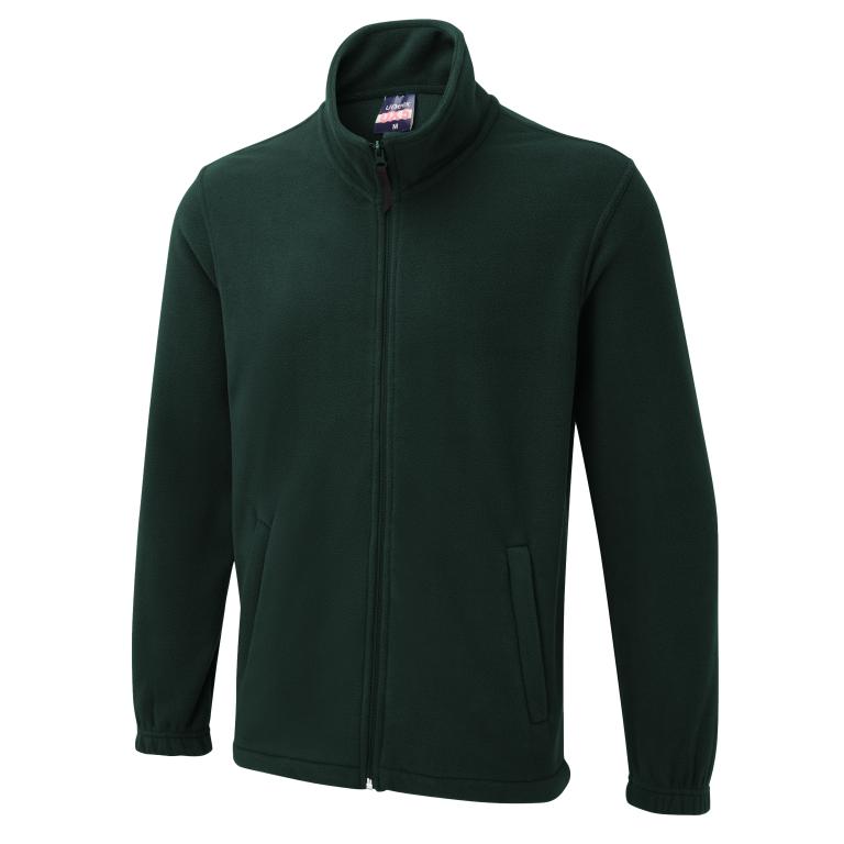 The UX Full Zip Fleece Bottle Green