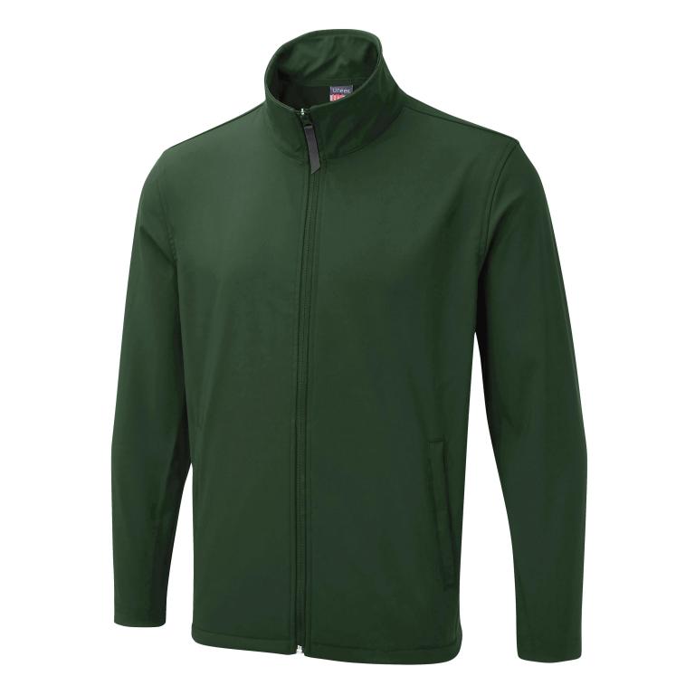 The UX Printable Soft Shell Jacket Bottle Green