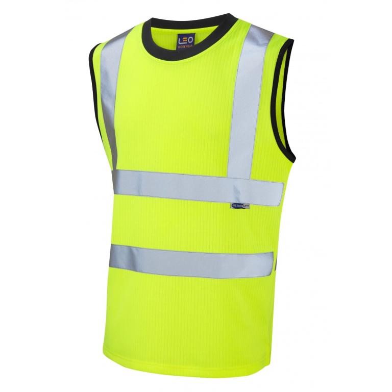 Ashford ISO 20471 Cl 2 Comfort Sleeveless T-Shirt Yellow