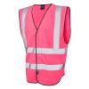 Pilton Coloured Reflective Waistcoat Pink