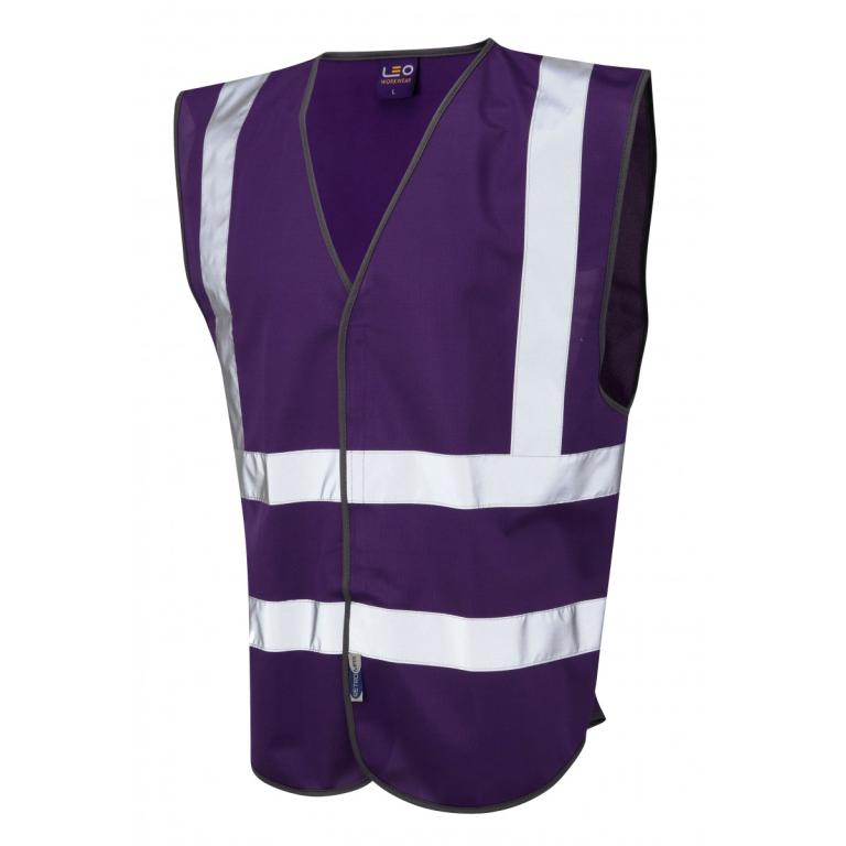 Pilton Coloured Reflective Waistcoat Purple
