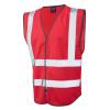 Pilton Coloured Reflective Waistcoat Std Red