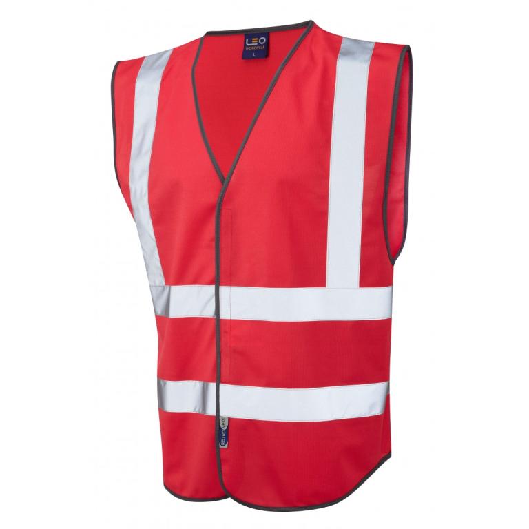 Pilton Coloured Reflective Waistcoat Std Red