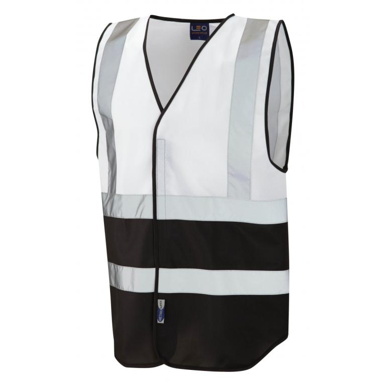 Pilton Coloured Reflective Waistcoat White/Black