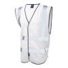 Pilton Coloured Reflective Waistcoat White