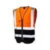 Lynton ISO 20471 Cl 1 Superior Waistcoat Orange/Black