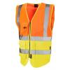 Lynton ISO 20471 Cl 2 Superior Waistcoat Orange/Yellow
