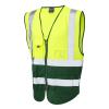 Lynton ISO 20471 Cl 1 Superior Waistcoat Yellow/Bottle