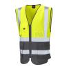 Lynton ISO 20471 Cl 1 Superior Waistcoat Yellow/Grey