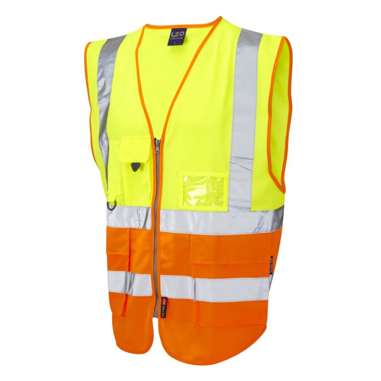 Lynton ISO 20471 Cl 2 Superior Waistcoat Yellow/Orange