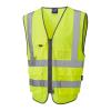 Barnstaple ISO 20471 Cl 2 Superior 3-Part Waistcoat Yellow