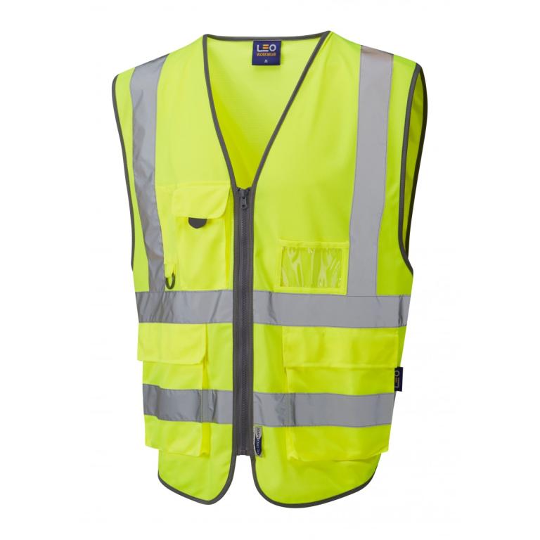 Barnstaple ISO 20471 Cl 2 Superior 3-Part Waistcoat Yellow