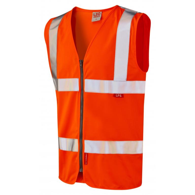 Meeth ISO 20471 Cl 2 Lfs Zip Waistcoat (EN 14116)