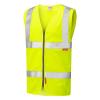 Meeth ISO 20471 Cl 2 Lfs Zip Waistcoat (EN 14116) Yellow