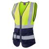 Lynmouth ISO 20471 Cl 1 Superior Women's Waistcoat Yellow/Navy